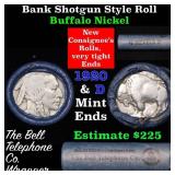 Buffalo Nickel Shotgun Roll in Old Bank Style 