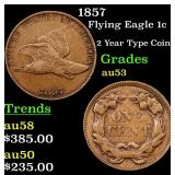 1857 Flying Eagle 1c Grades Select AU