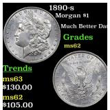 1890-s Morgan $1 Grades Select Unc
