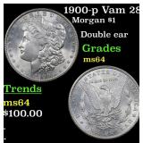 1900-p Vam 28 Morgan $1 Grades Choice Unc