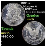 1881-s Morgan $1 Grades GEM Unc
