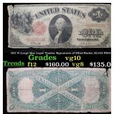 1917 $1 Large Size Legal Tender, Signatures of Ell