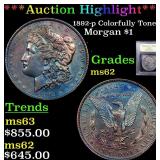 *Highlight* 1892-p Colorfully Toned Morgan $1 Grad