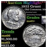 *Highlight* 1922 Grant Old Commem 50c Graded GEM+