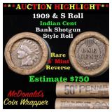 ***Auction Highlight*** Indian 1c Shotgun Roll, 19