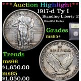 *Highlight* 1917-d Ty I Standing Liberty 25c Grade