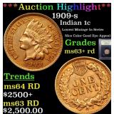 *Highlight* 1909-s Indian 1c Graded Select+ Unc RD