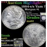 *Highlight* 1884-s /s Vam 7 Morgan $1 Graded Selec
