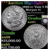 *Highlight* 1889-cc Vam 5 R6 Morgan $1 Graded Choi