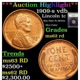 *Highlight* 1909-s vdb Lincoln 1c Graded Select Un