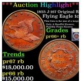 *Highlight* 1855 J-167 Original R5 Flying Eagle 1c