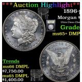 *Highlight* 1896-p Morgan $1 Graded GEM+ DMPL