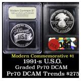 Proof 1991-S USO Modern Commem Dollar $1 Graded GE