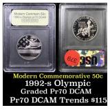 Proof 1992-S Olympic Modern Commem Half Dollar 50c
