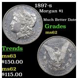 1897-s Morgan $1 Grades Select Unc