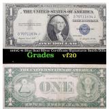 1935G $1 Blue Seal Silver Certificate Signatures S