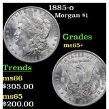 1885-o Morgan $1 Grades GEM+ Unc