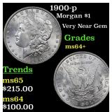 1900-p Morgan $1 Grades Choice+ Unc