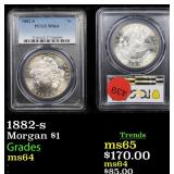 1882-s Morgan $1 Graded ms64