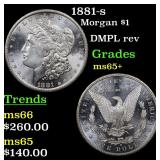 1881-s Morgan $1 Grades GEM+ Unc