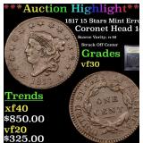 *Highlight* 1817 15 stars Mint Error Coronet Head