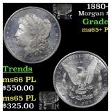 1880-s Morgan $1 Grades GEM+ PL