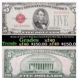 Series of 1928D $5 Red Seal United States Note Key