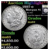*Highlight* 1897-o Morgan $1 Graded Select Unc