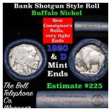 Buffalo Nickel Shotgun Roll in Old Bank Style 