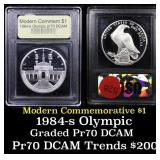 Proof 1984-S Olympic Modern Commem Dollar $1 Grade