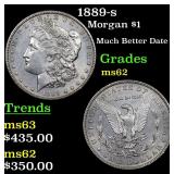 1889-s Morgan $1 Grades Select Unc