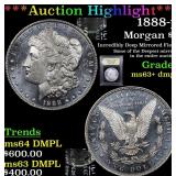 *Highlight* 1888-p Morgan $1 Graded Select Unc+ DM