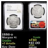 1886-o Morgan $1 Graded vf details