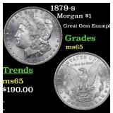 1879-s Morgan $1 Grades GEM Unc