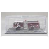 Lot of 2 Code 3 Fire Trucks - Pink Ribbon/Seagrave