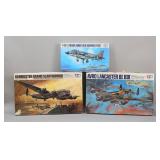 Lot of 3 Tamiya Model Plane Kits