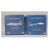 Lot of 2 F-14A Tomcat 1/72 Scale Model Plane