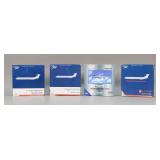 Lot of 4 Gemini Jets Model Airplanes 1/400 Scale