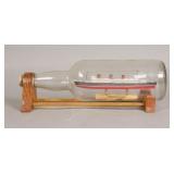 Queen Mary Ship in a Glass Bottle Model Ship