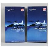 Lot of 2 HM 1/72 F-106A Delta Dart Model Planes