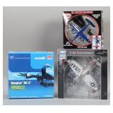 Lot of 3 Blue Angels, Douglas DC4, F84 ThunderJet