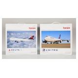 Lot of 2 Herpa Miniature Models 1/200 - Boeing 747