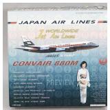Japan Airlines Convair 880M 1/200 Scale Model