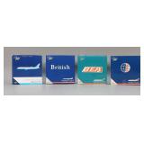 Lot of 4 Gemini Jets Model Airplanes 1/400 Models