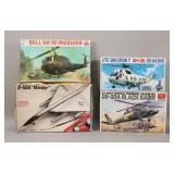 Lot of 4 Model Plane/Helicopter Kits