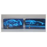 Lot of 2 1967 Ford GT40 Yellow & Red - 1:18 Scale