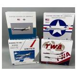 Lot of 4 - InFlight 200 1:200 Scale Model Airplane