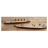 Lot of 2 Lusitania and Titanic Ships