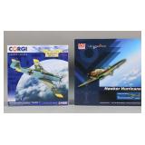 Lot of 2 HM Hawker Hurricane/Corgi Model Plane