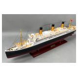 RMS Majestic Wooden Model Ship